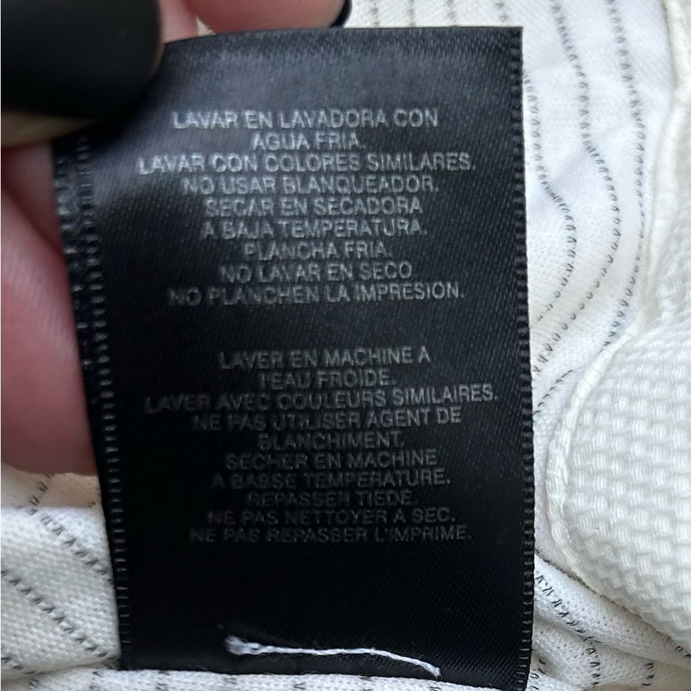 NWOT-Fila Sz XL off white jacket with striped lining & pockets - Picture 6 of 12